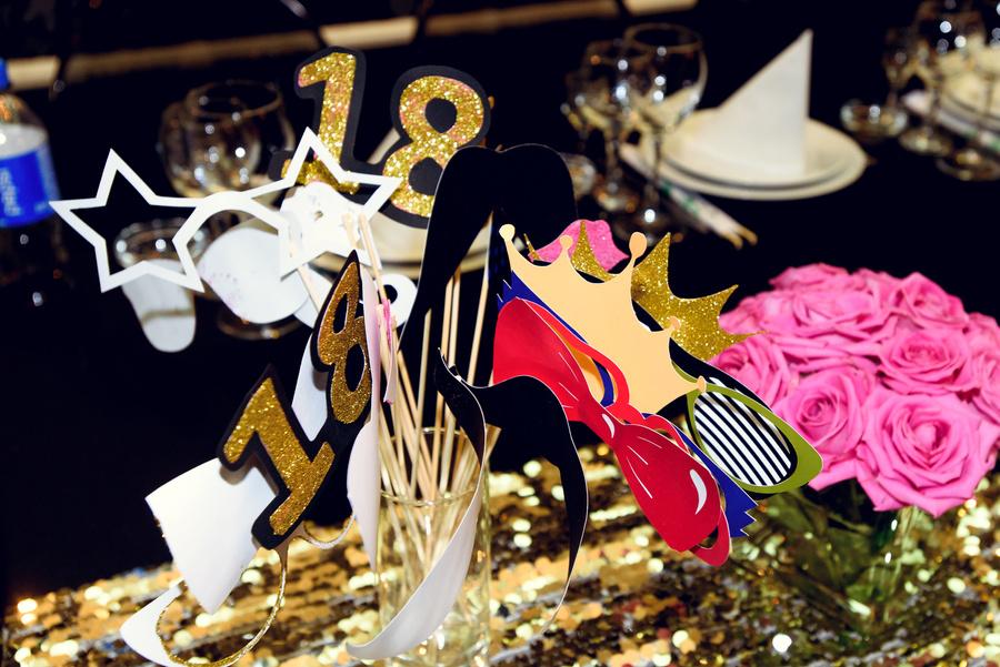 Stylish Luxury Accessories for Funny Photos at the Golden Birthd